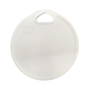 Tabla para picar, Plástico, Blanco, 18 cm, Redondo