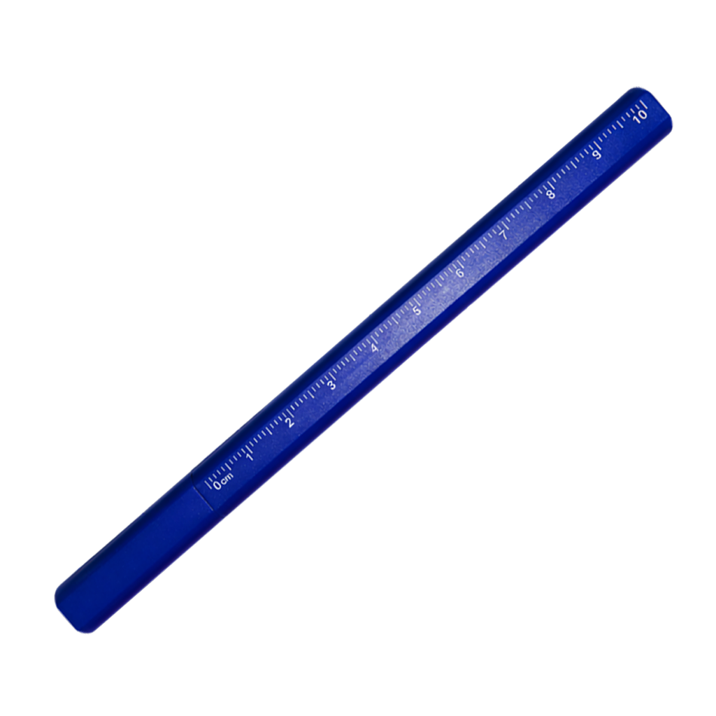 [P299184] Lapicero, Plástico, Azul Reflex, Reloj de arena con regla