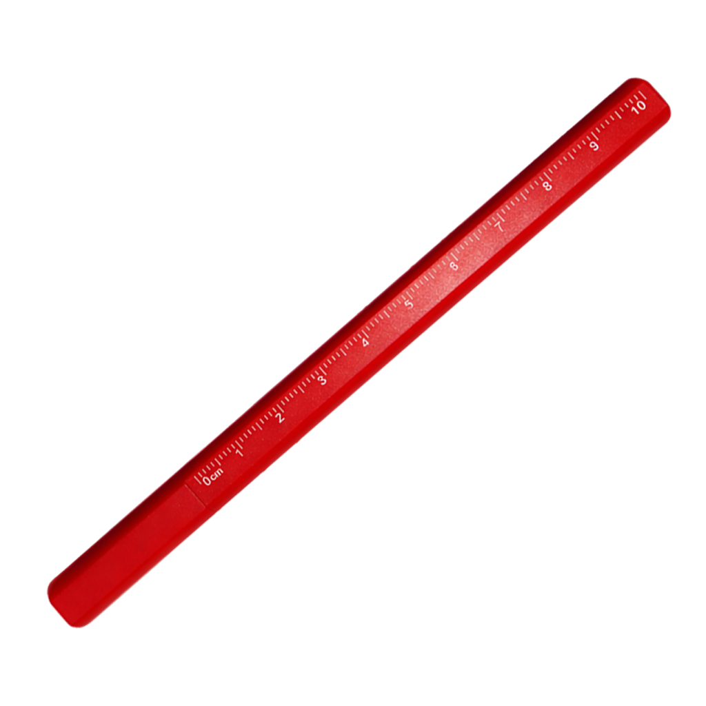 [P299185] Lapicero, Plástico, Rojo, Reloj de arena con regla
