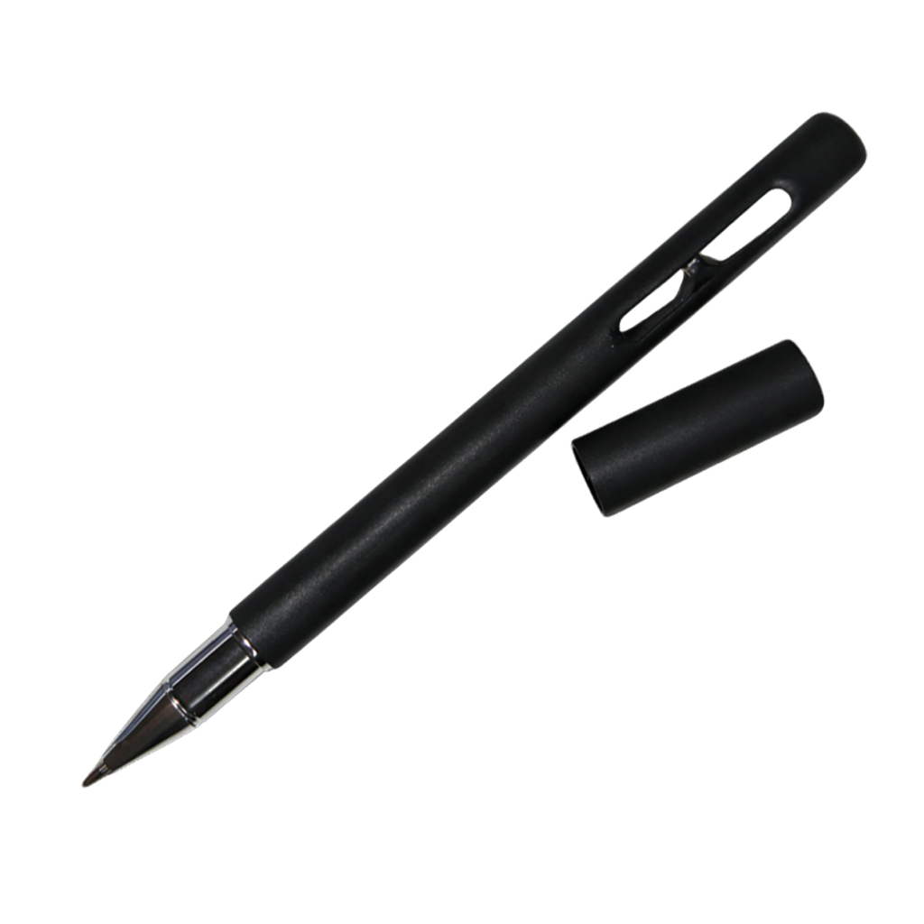 [P299186] Lapicero, Plástico, Negro, Reloj de arena con regla