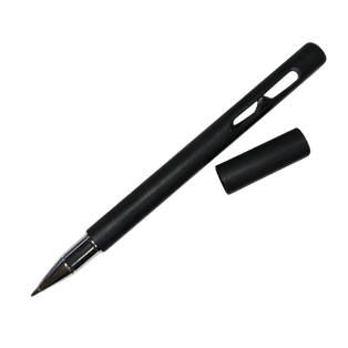 Lapicero, Plástico, Negro, Reloj de arena con regla