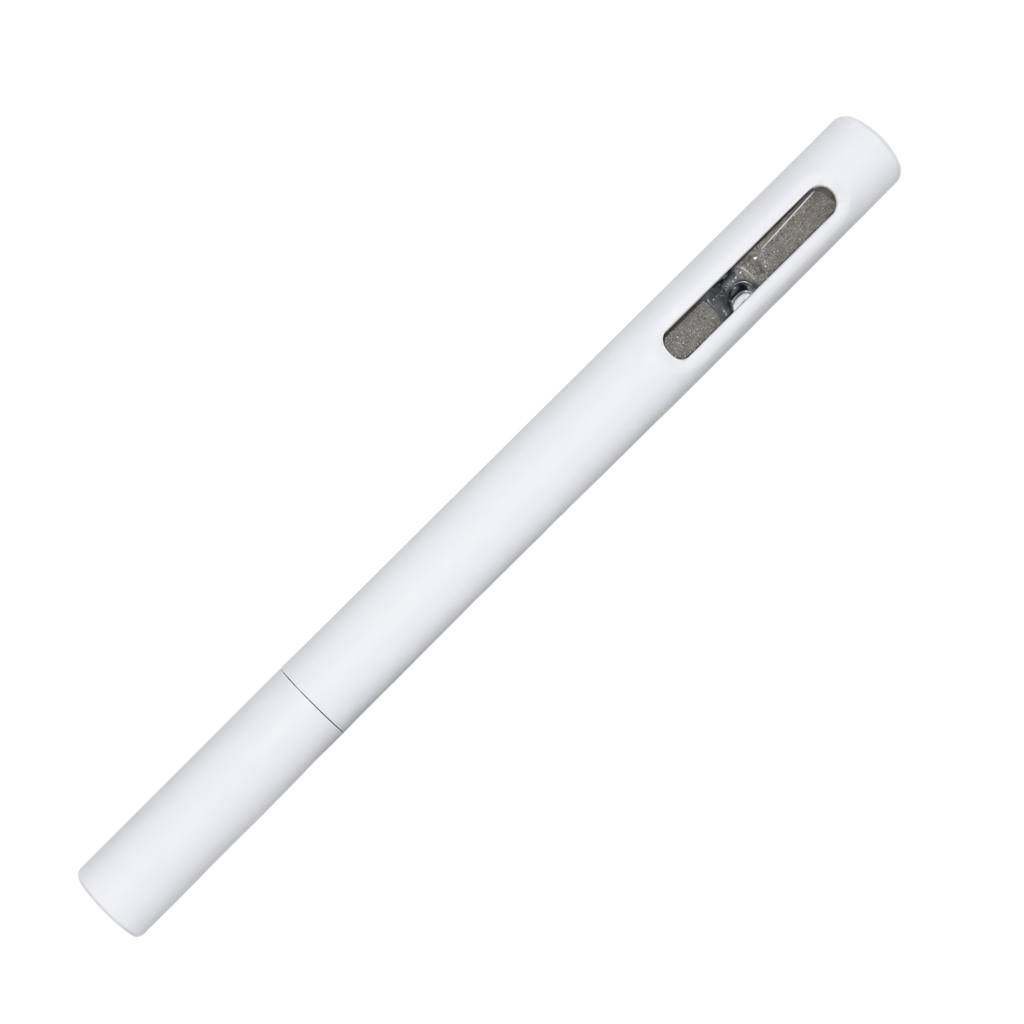 [P299187] Lapicero, Plástico, Blanco, Reloj de arena con regla
