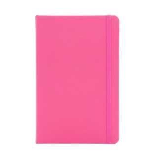 Libreta, PU, Rosado, 21x14x1.25 cm, Frem carátula guesa