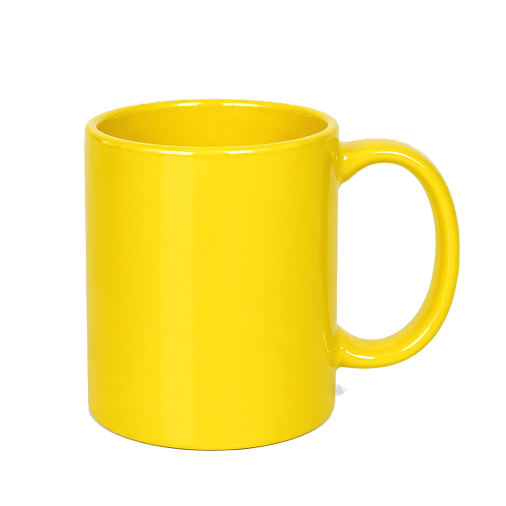 [H590046] Pocillo LC, Ceramica, Amarillo  11 Oz