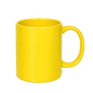 Pocillo LC, Ceramica, Amarillo  11 Oz