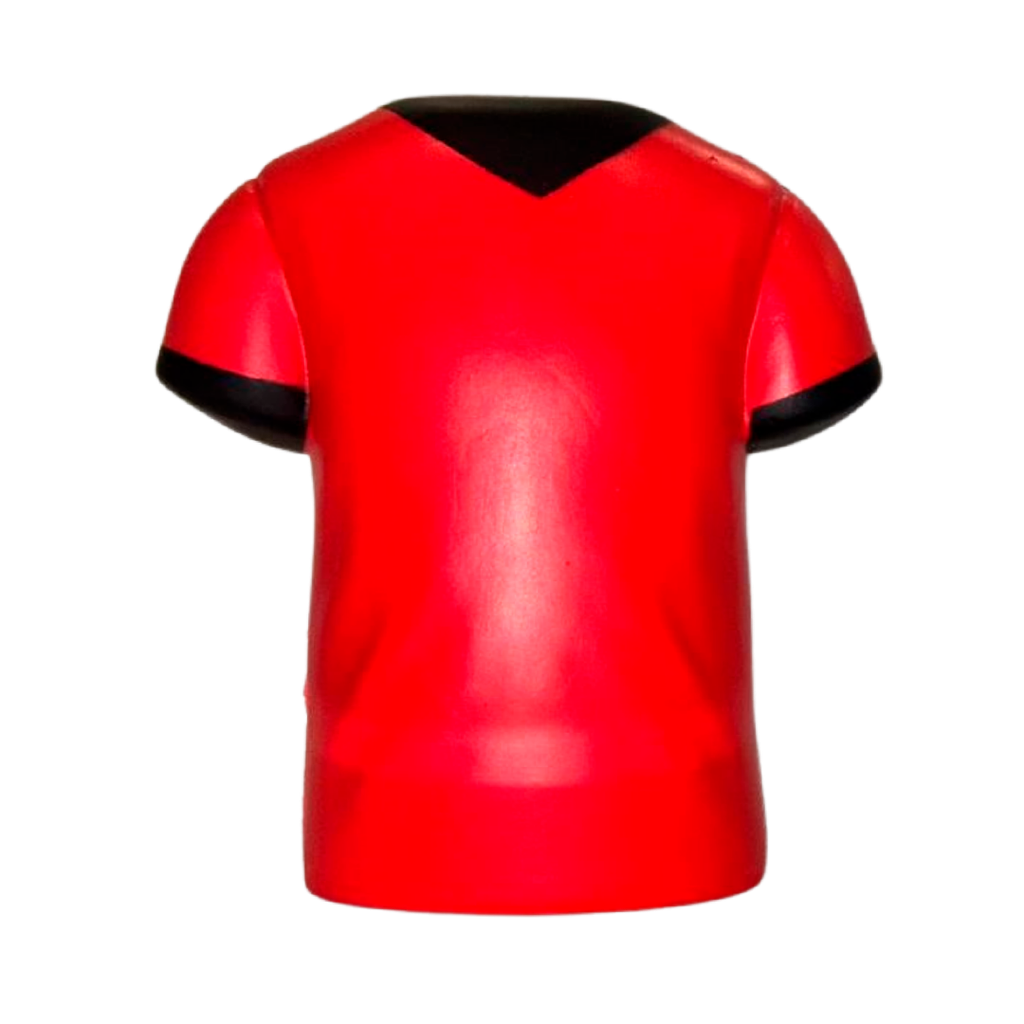 [P299222] Antiestrés, PU, Rojo, 10*8.3*4.5cm, forma de camiseta deportiva