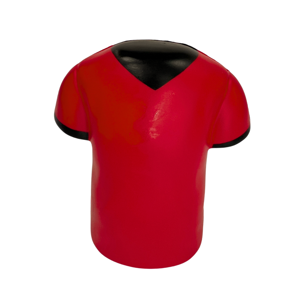 [P299222] Antiestrés, PU, Rojo, 10*8.3*4.5cm, forma de camiseta deportiva