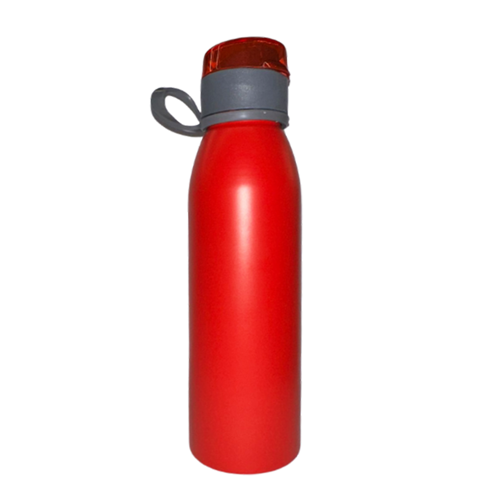 [P299240] PACHÓN, ALUMINIO, ROJO MATE, 620 ML ml, Handy rosca gris tapa roja