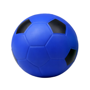 ANTIESTRES, POLIURETANO, AZUL, 7 cm, pelota con paneles negros