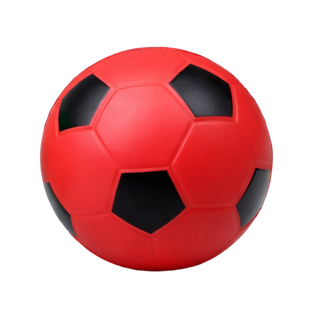 ANTIESTRES, POLIURETANO, ROJO, 7 cm, pelota con paneles negros