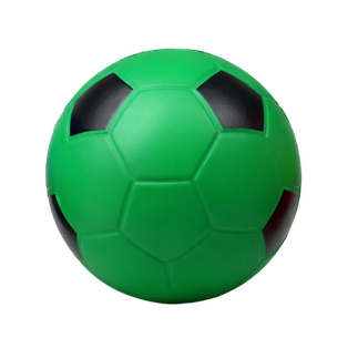 ANTIESTRES, POLIURETANO, VERDE, 7 cm, pelota con paneles negros