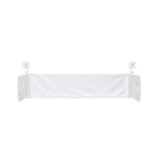 BUFANDA, POLIESTER, BLANCA, 8*35 cm, sublimable decorativa con ventosas