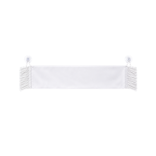 BUFANDA, POLIESTER, BLANCA, 8*35 cm, sublimable decorativa con ventosas