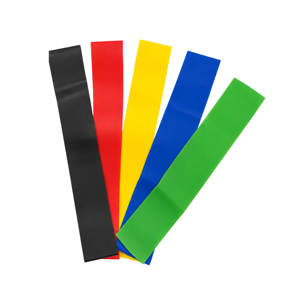 [B670022] BANDA, ELASTICO, MULTICOLOR, 30*5 cm, set de 5 pcs de resistencia para ejercicio fitness