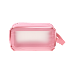 COSMETIQUERA, PU+PVC, ROSADO, 26*16*9 cm