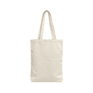 Bolsa algodón natural 35*40*10 cm Cotton con poliester, agarrador de 60 cm