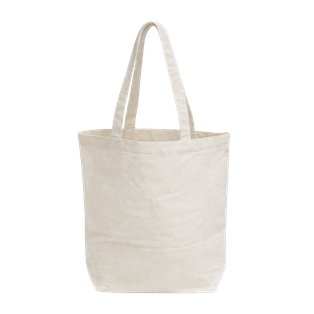 Bolsa algodón natural 35*40*10 cm Cotton con poliester, agarrador de 60 cm