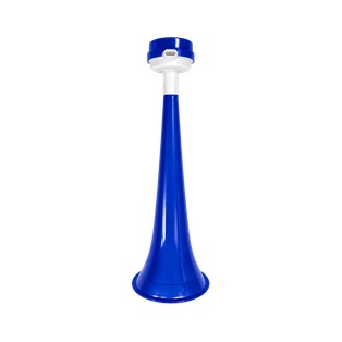 Vuvuzela plástica azul reflex 27*8cm con boquilla lateral