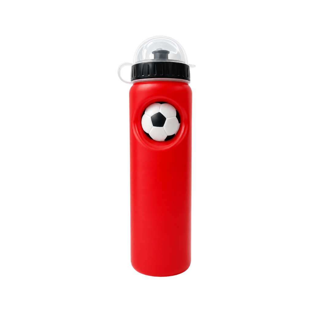 [P299335] PACHÓN, PLÁSTICO, ROJO, 750 ml, Metegol con tapa domo y pelota antiestrés
