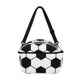 LONCHERA, OXFORD, BLANCO, 21*25*15CM cm, LONCHERA TERMICA CON DISEÑO DE FOOTABALL