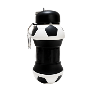 PACHÓN, SILICÓN, NEGRO, 550 ml, expandible 8.7*11.5cm con diseño de pelota