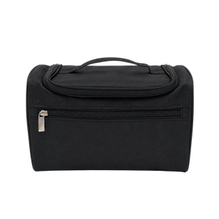 NECESER, POLIESTER, NEGRO, 22*17.5*7 cm, PLEGABLE DE VIAJE CON COMPARTIMENTOS