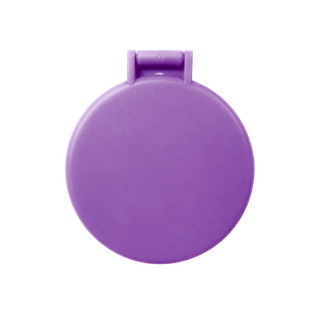 ESPEJO, PLÁSTICO, MORADO, 6.3 cm, DE BOLSILLO