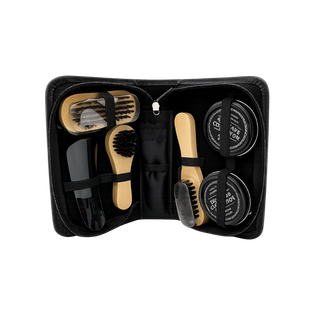KIT DE LIMPIEZA, PU, NEGRO, 14*10*4 cm, para zapatos 7 pcs