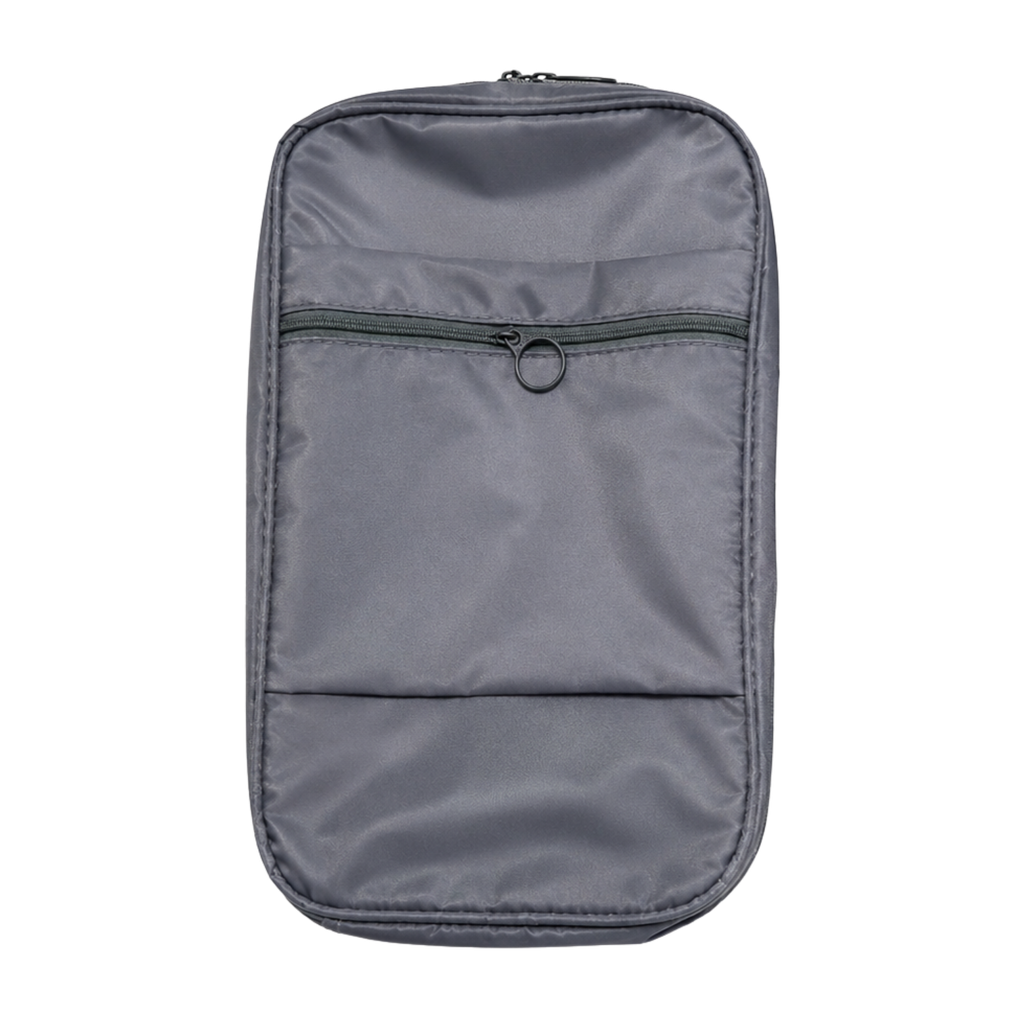 [P299358] BOLSA, OXFORD, GRIS, 30*23*13.5 cm, con ventana y agarrador para zapatos tipo neceser