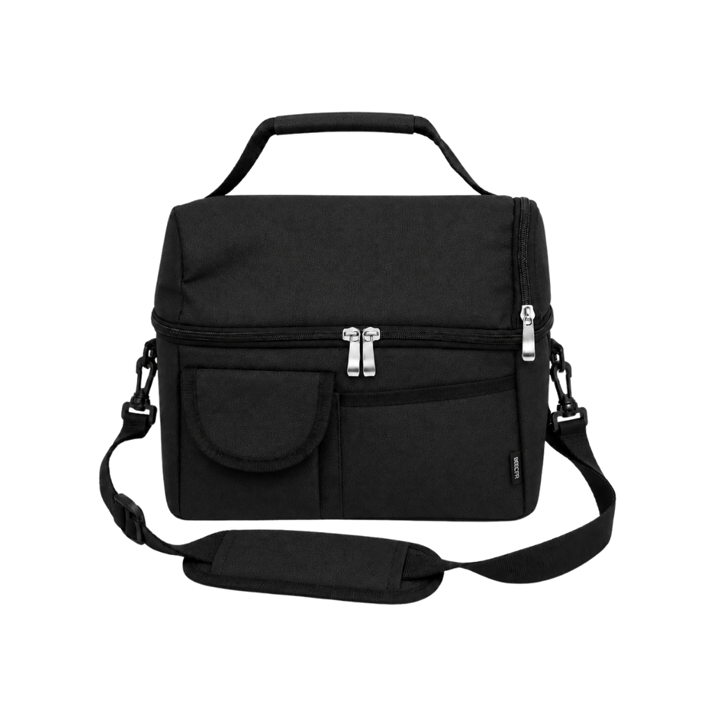 [TX117341] LONCHERA, POLIÉSTER 600D RPET, NEGRO, 25 x 24 x 15 cm