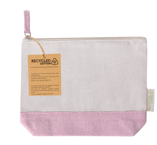 [B670055] NECESER, ALGODÓN 180G, FUCSIA, 23 x 18 x 8 cm