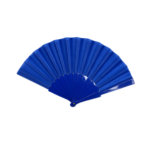 ABANICO, PLÁSTICO, AZUL, 42*23 cm, TRADICIONAL DE MANO
