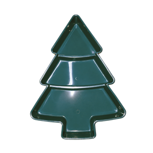 BOQUITEROS, PLÁSTICO, VERDE, 25.4*18.3 cm, forma de árbol con 3 espacios