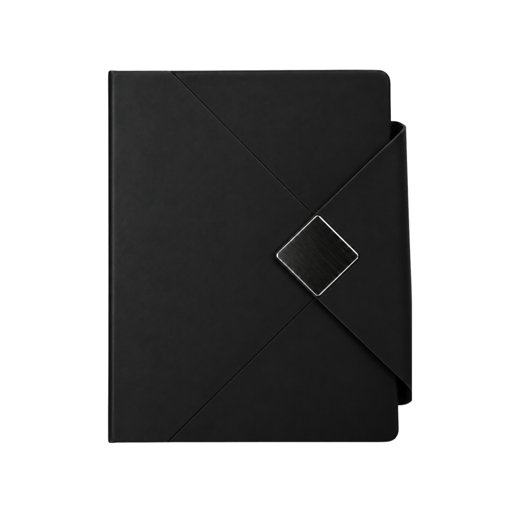 [P299447] LIBRETA, PU, NEGRO, 14,8 x 21 cm, Dosier 80 hojas de 70 g. a líneas