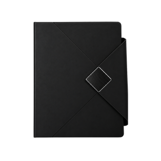 LIBRETA, PU, NEGRO, 14,8 x 21 cm, Dosier 80 hojas de 70 g. a líneas