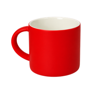 TAZA, CERÁMICA, ROJO, 16 oz, SOFT TOUCH TROLL INTERIOR BLANCO