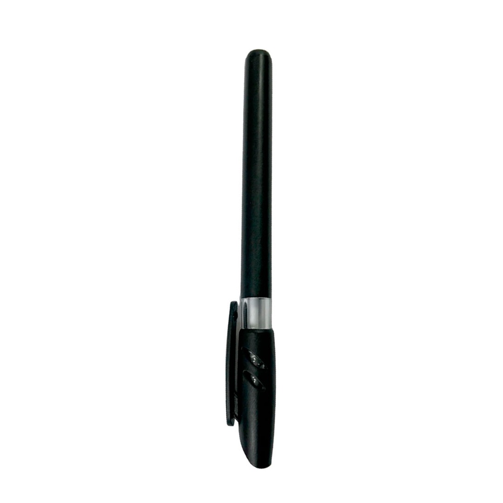 [P286013] lapiceros, plástico, negro, 12.5 centimetros, solido con tapon