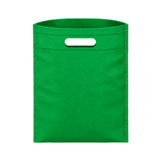 bolsa, tela ecológica, verde, 20*25 centimetros, mini sellada 40 gsm