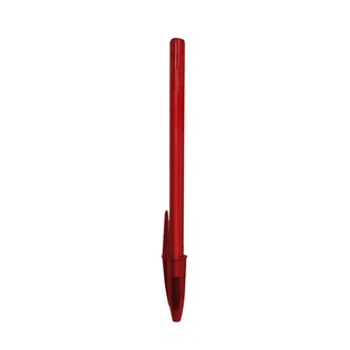 lapiceros, plástico, rojo, 14.5 centimetros, alfa con cuerpo translucido