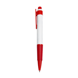 lapiceros, plástico, rojo, 13.4cm centimetros, brumos con goma antideslizante