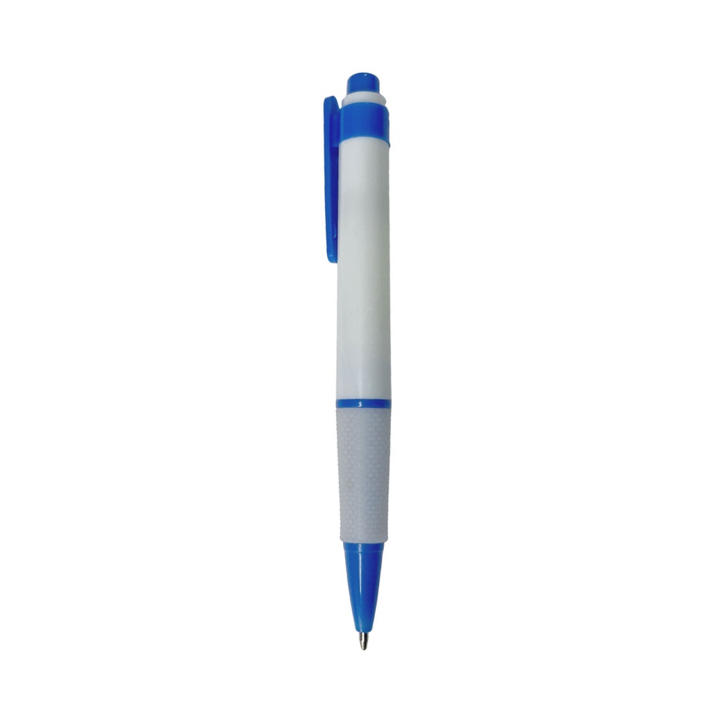 [P284041] lapiceros, plástico, celeste (baby blue), 13.4 centimetros, brumos con goma antideslizante