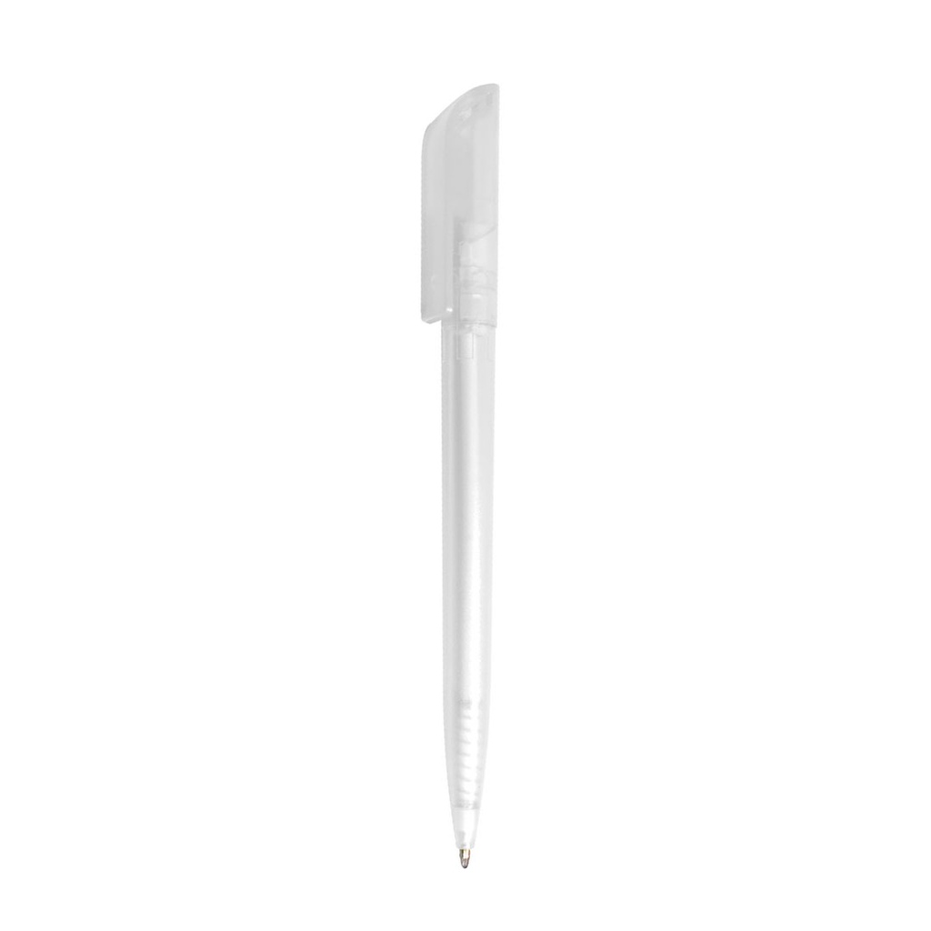 [P280105] lapiceros, plástico, blanco, 13 centimetros, frost