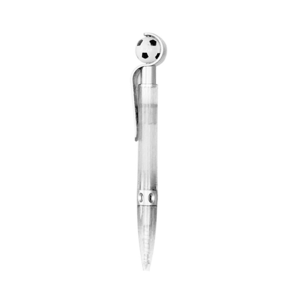 [P280696] lapicero napoli blanco con pelota