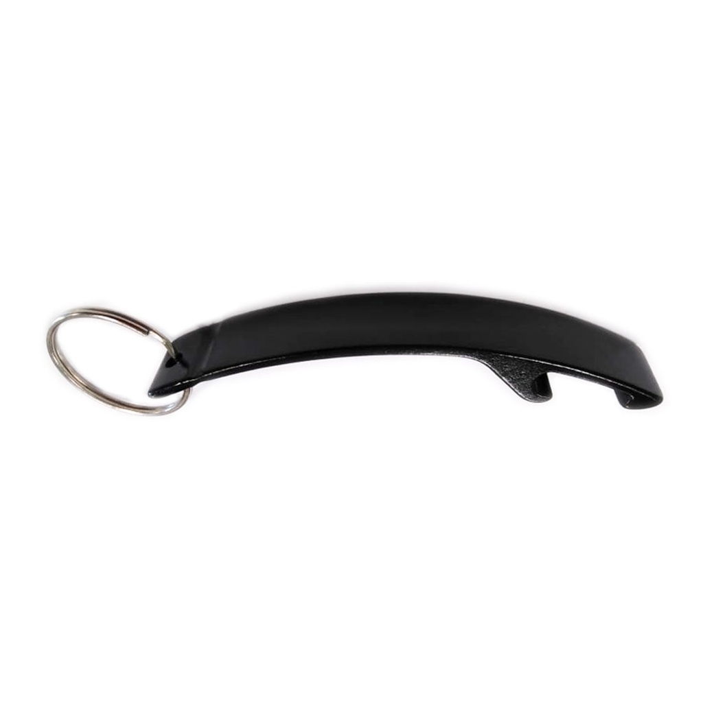 [P225978] llaveros, aluminio, negro, 12*64*2 milimetros, tipo garra