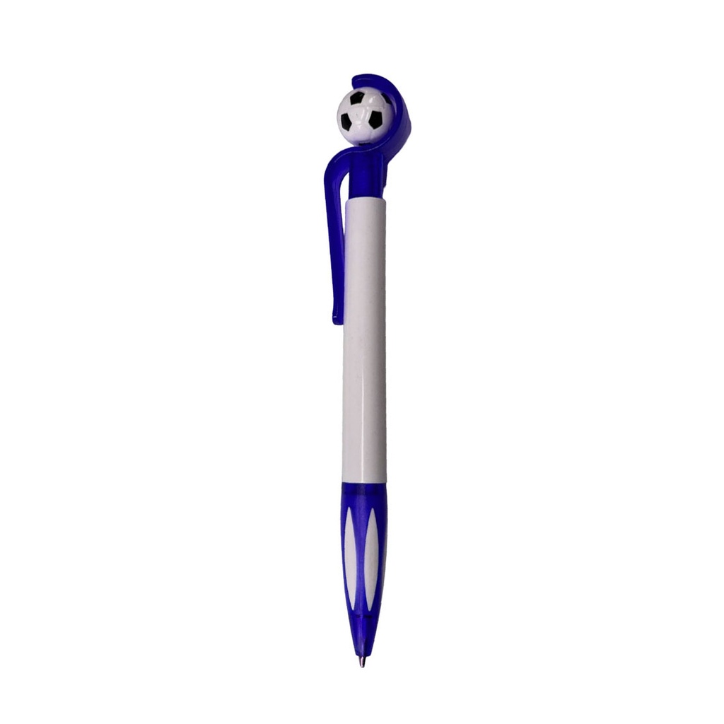 [P285973] lapiceros, plástico, azul, 15 centimetros, chilena con pelota giratoria