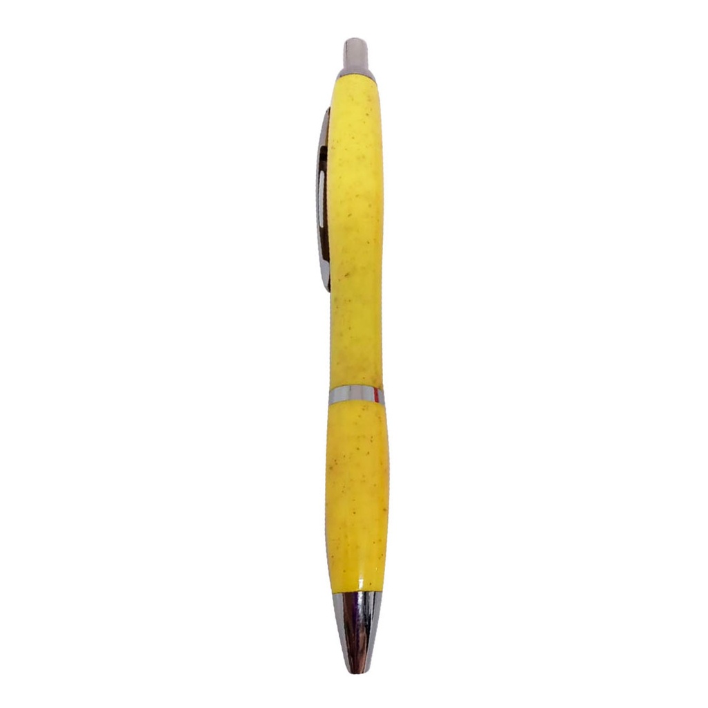 [P294242] lapiceros, fibra de trigo, amarillo, automatico , dalton