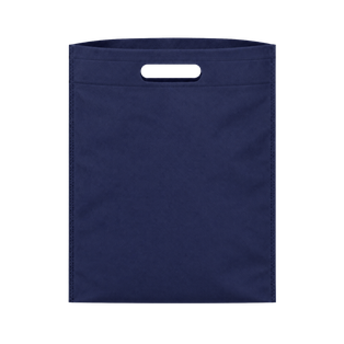 bolsa, tela ecológica, azul marino, 37*32*8.5 centimetros, sobre sellada
