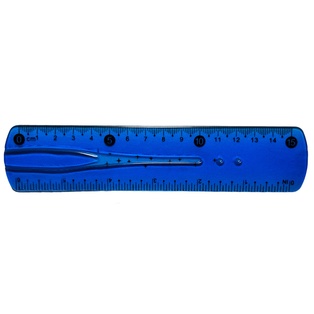 reglas, plástico, azul, 15*3.8 centimetros, flexible