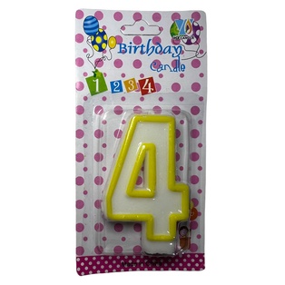 vela no.4 amarillo