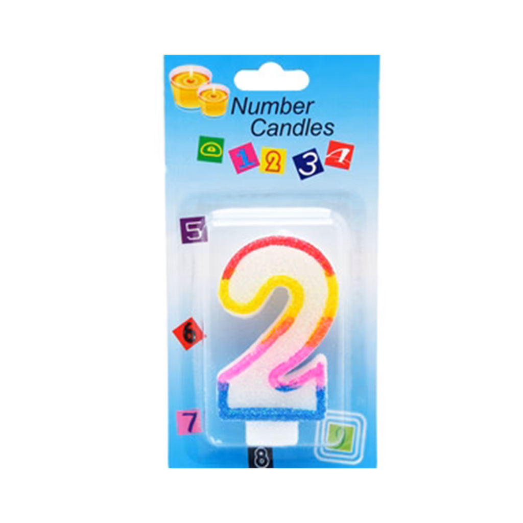 [F410155] candela party orilla, , color arcoiris,  , numero 2